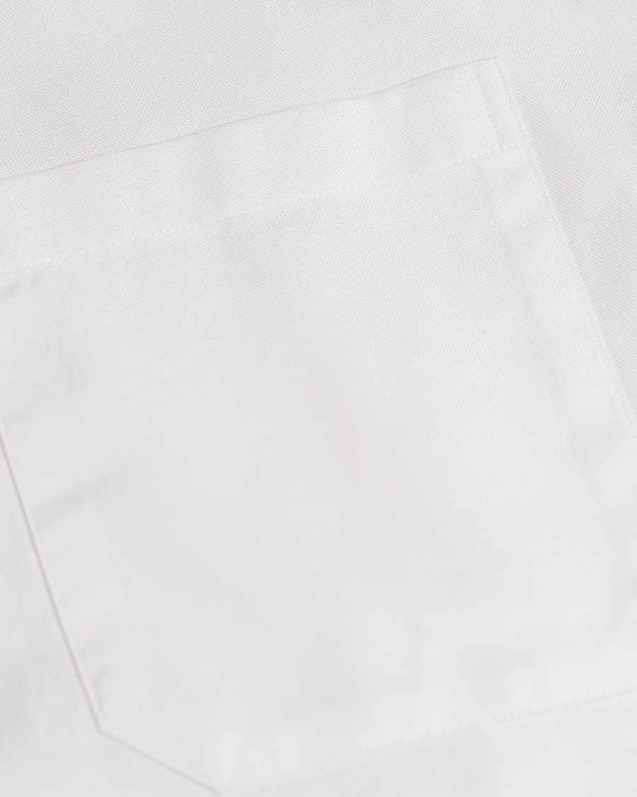 Heren | Overhemden | Eton | Slim Fit Shirt Green Ribbon Oxford White