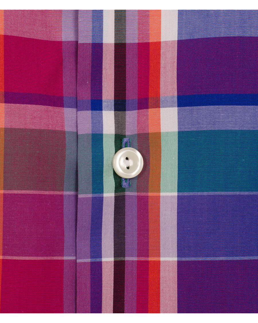 Homme | Chemises | Eton | Slim Fit Shirt Red Ribbon Big Check Multi