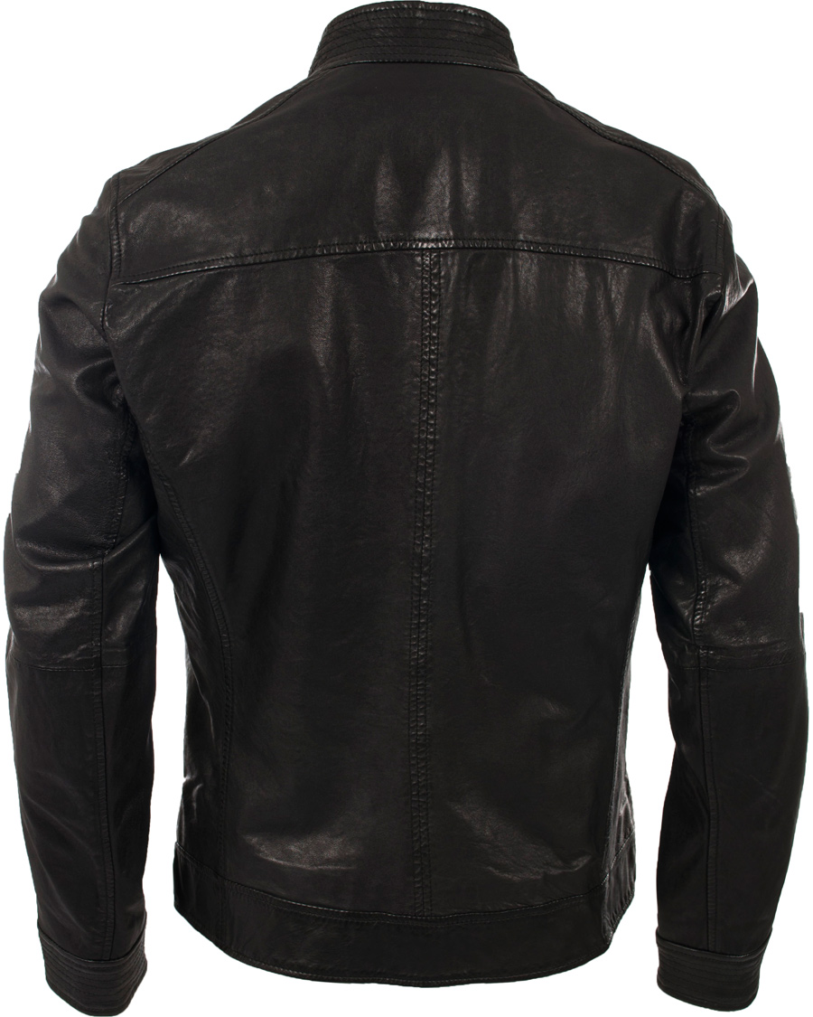 Homme | Manteaux Et Vestes | BOSS ORANGE | BOSS Casual Jips 4 Leather Jacket Black