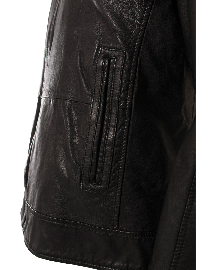 Homme | Manteaux Et Vestes | BOSS ORANGE | BOSS Casual Jips 4 Leather Jacket Black