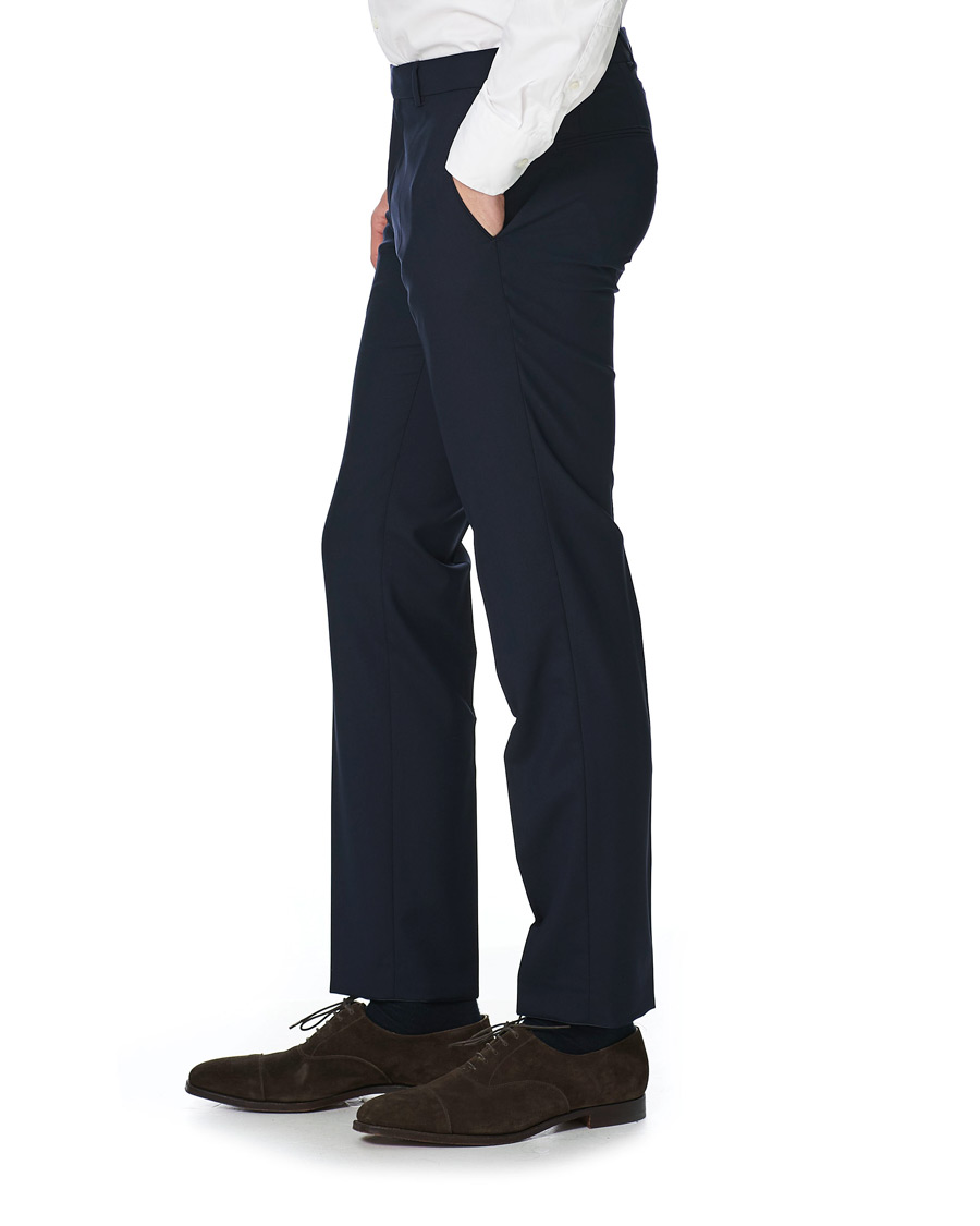 Homme | Pantalons | Oscar Jacobson | Damien Trousers Super 120's Wool Navy 152