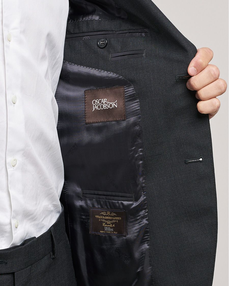 Homme | Blazers | Oscar Jacobson | Edmund Blazer Super 120's Wool Grey