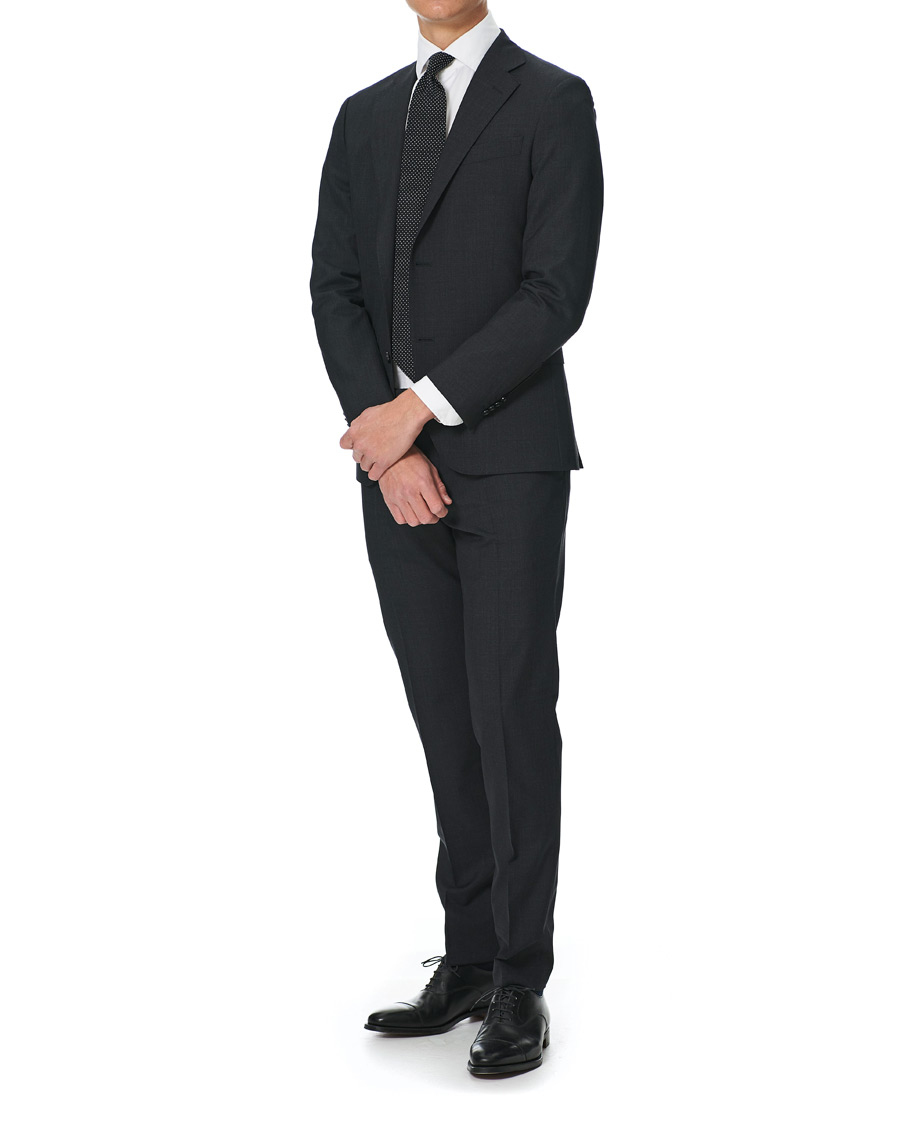 Homme | Pantalons | Oscar Jacobson | Damien Trousers Super 120's Wool Grey