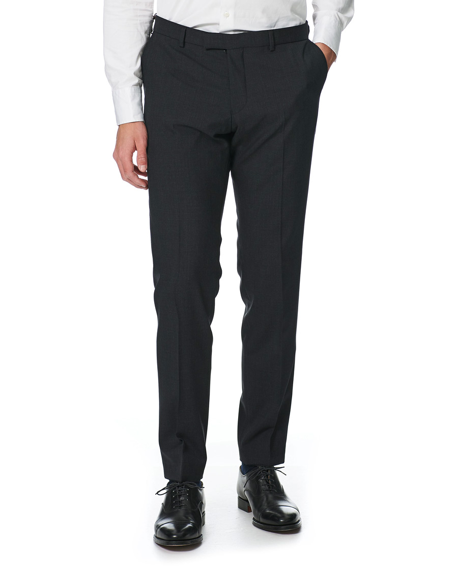 Homme | Pantalons | Oscar Jacobson | Damien Trousers Super 120's Wool Grey