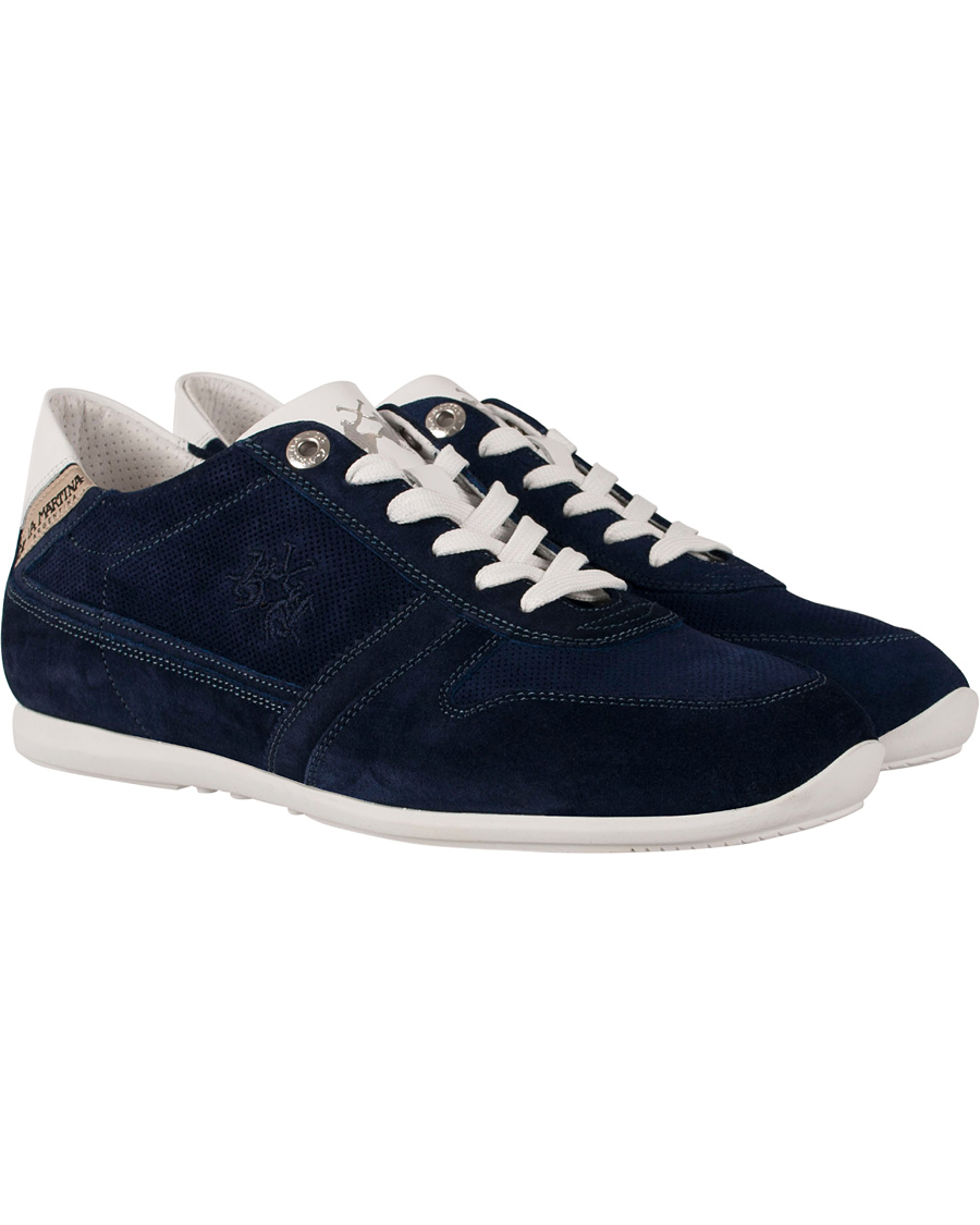 Heren | La Martina Sneaker Denim Blue | La Martina | Sneaker Denim Blue