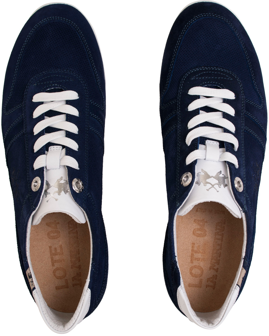 Heren | La Martina Sneaker Denim Blue | La Martina | Sneaker Denim Blue