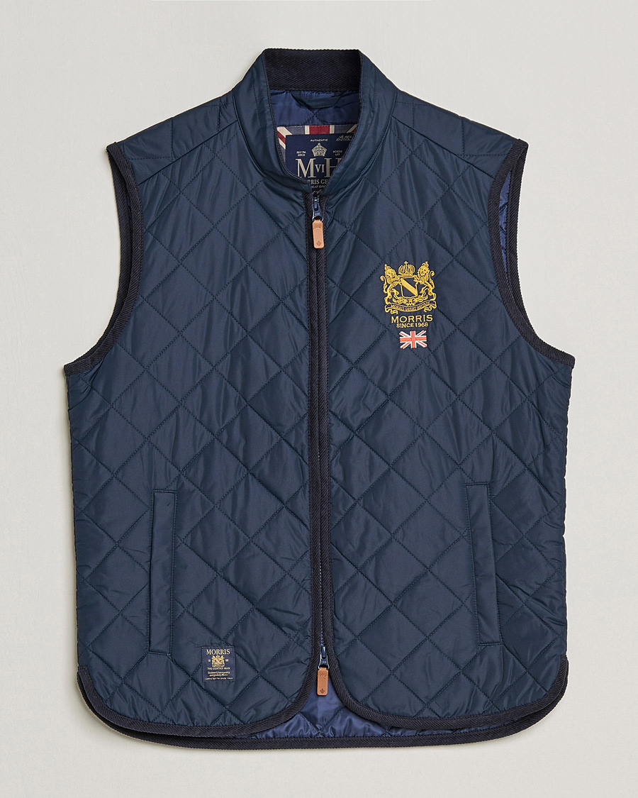 Heren | Gilets | Morris | Trenton Quilted Vest Old Blue