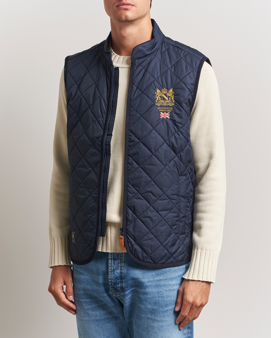 Heren | Gilets | Morris | Trenton Quilted Vest Old Blue