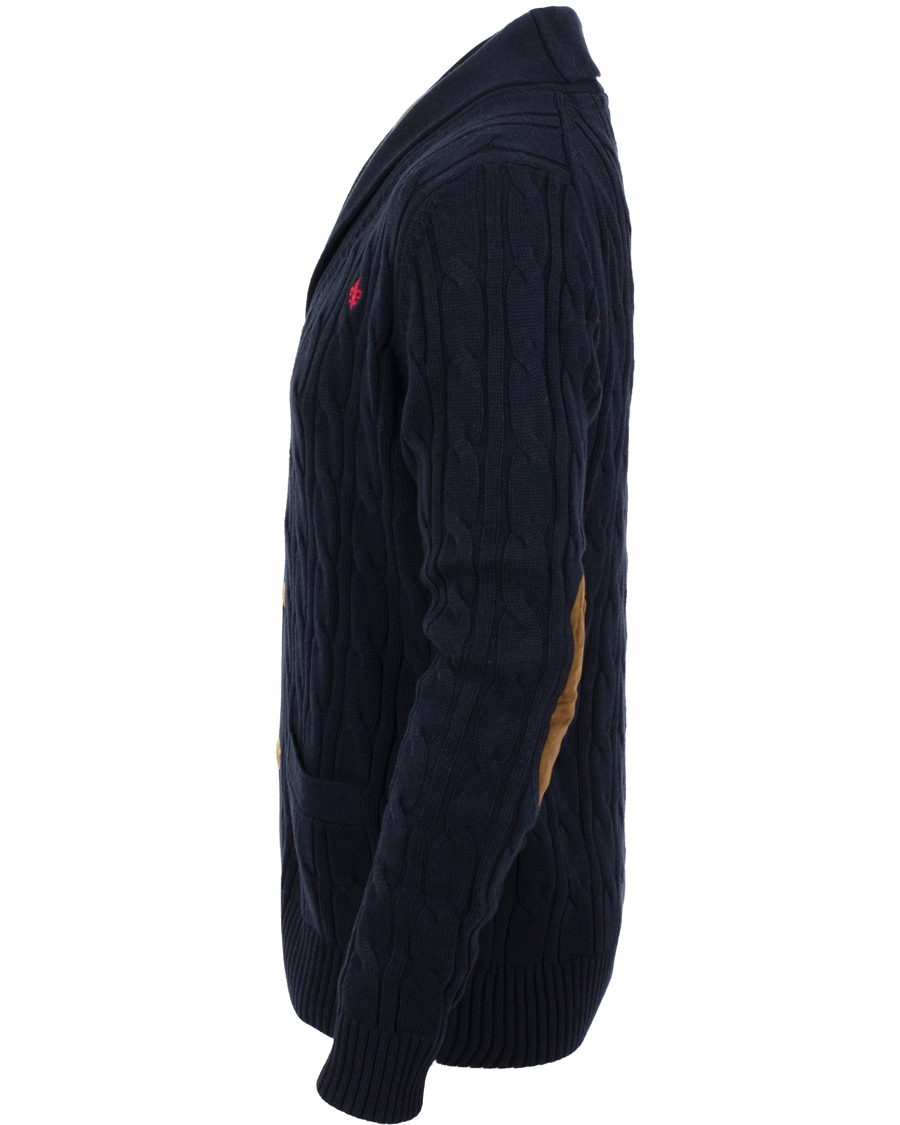 Homme | Pulls Et Tricots | Morris | Dorset Cable Cardigan Old Blue