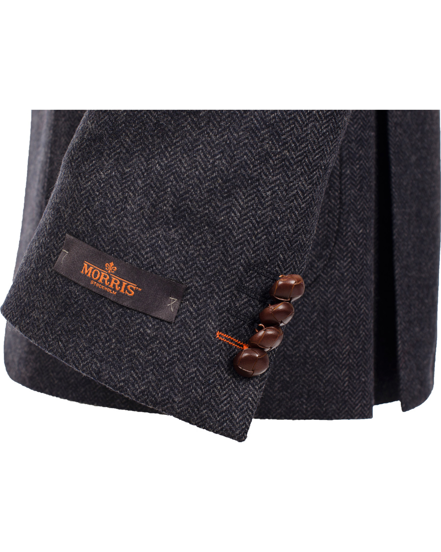 Homme | Blazers | Morris | Rodney Herringbone Blazer Navy