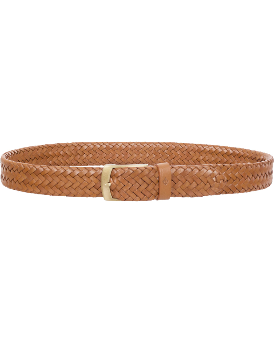 Homme | Morris Braided Belt 3,5 cm Brown | Morris | Braided Belt 3,5 cm Brown