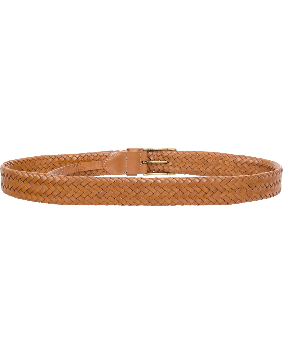 Homme | Morris Braided Belt 3,5 cm Brown | Morris | Braided Belt 3,5 cm Brown