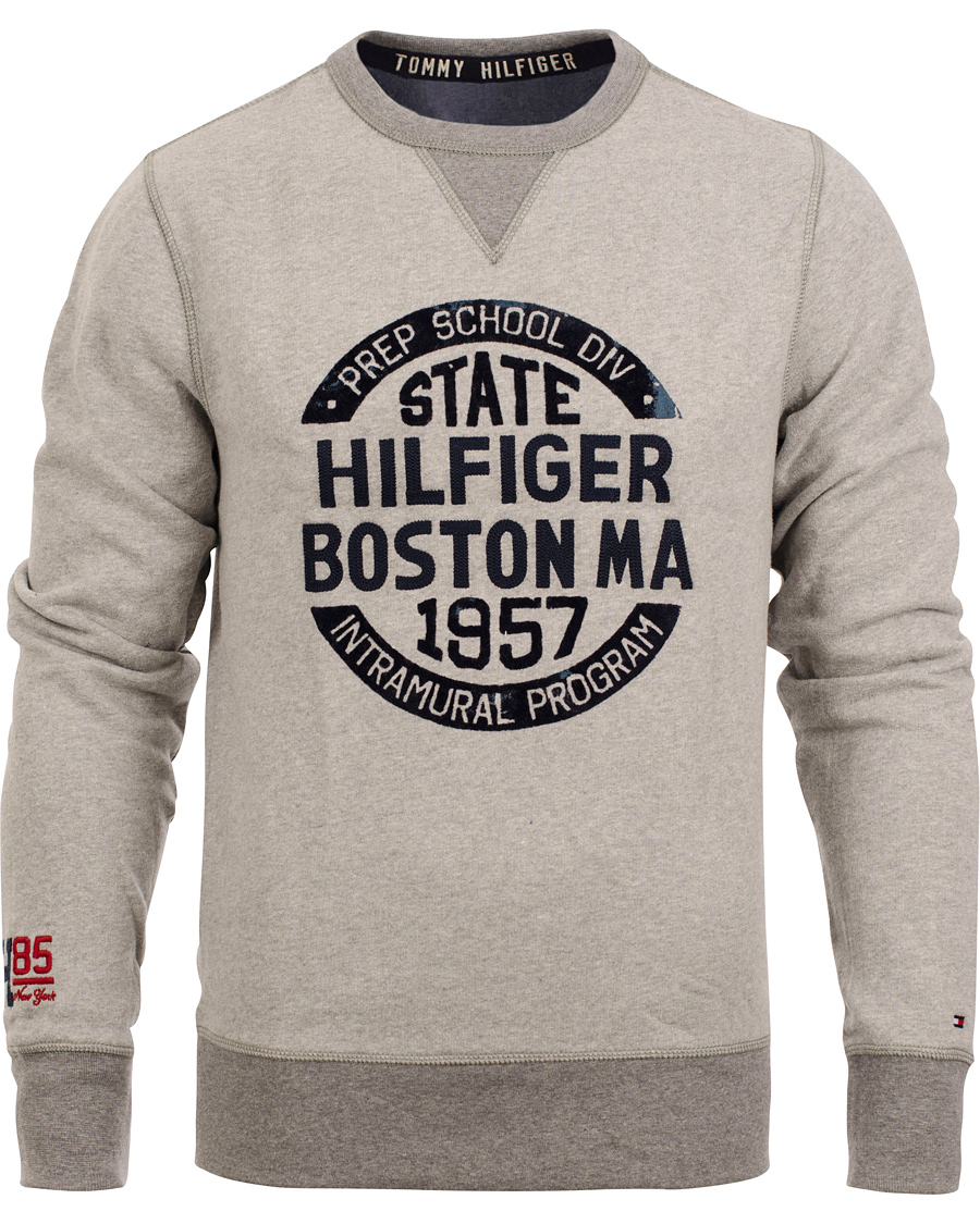 Homme | Pulls Et Tricots | Tommy Hilfiger | Largo C-Neck Vintage Fit Sweatshirt Cloud Heather
