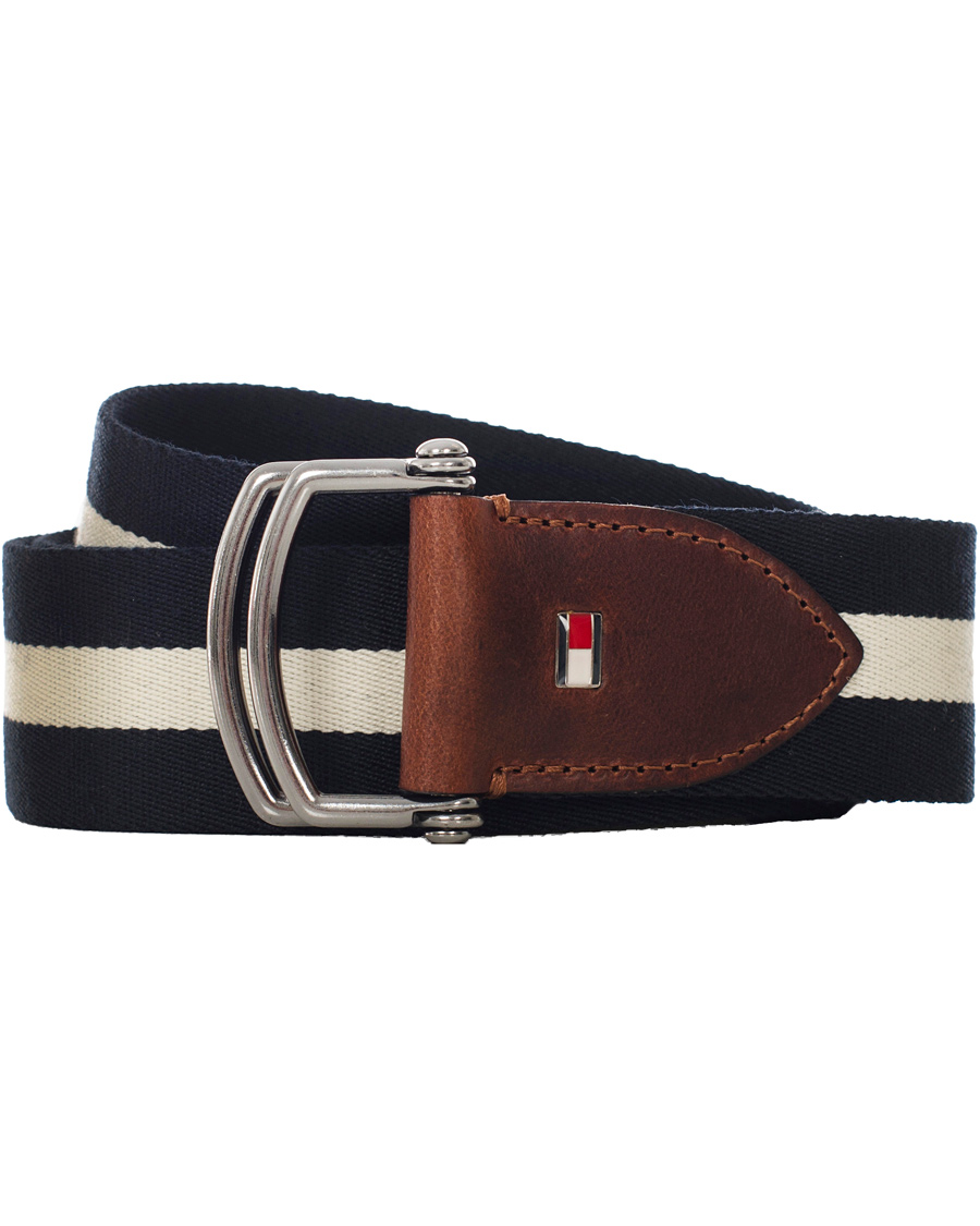 Homme | Tommy Hilfiger Keith Stripe Belt Snow White | Tommy Hilfiger | Keith Stripe Belt Snow White