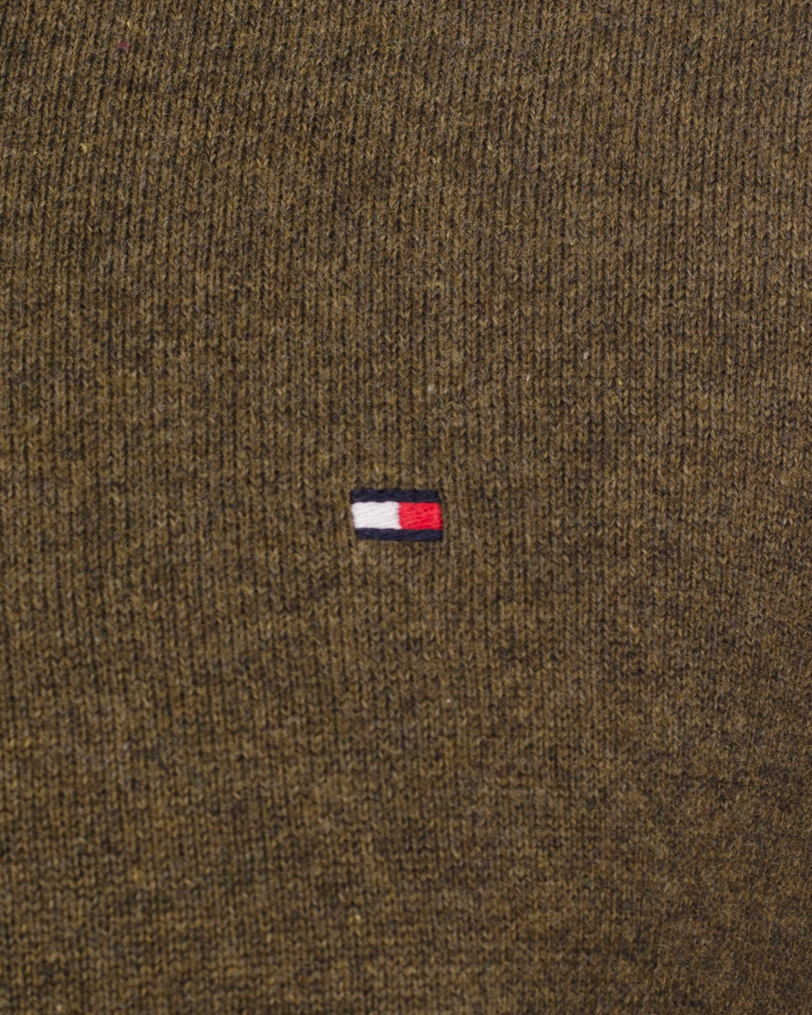 Heren | Truien | Tommy Hilfiger | Pima Cotton Cashmere V-neck Pullover Beech Green