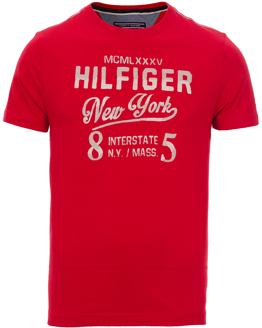 Heren | T-shirts | Tommy Hilfiger | Kris Tee Barbados Cherry Red