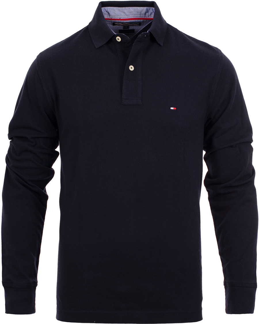 Heren | Truien | Tommy Hilfiger | New Tommy Long Sleeve Piké Regular Fit Midnight