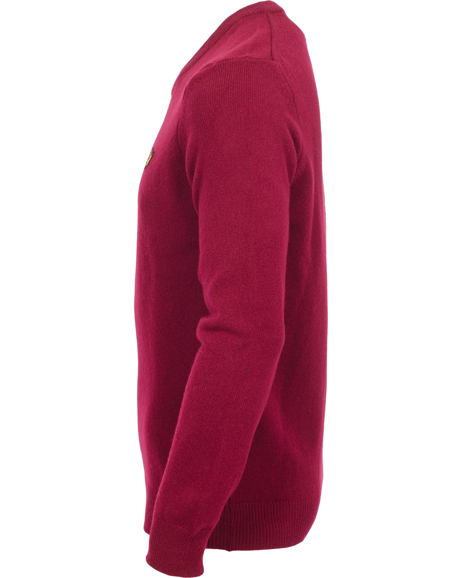 Homme | Pulls Et Tricots | Lyle & Scott | Lambswool V-Neck Pullover Claret Jug