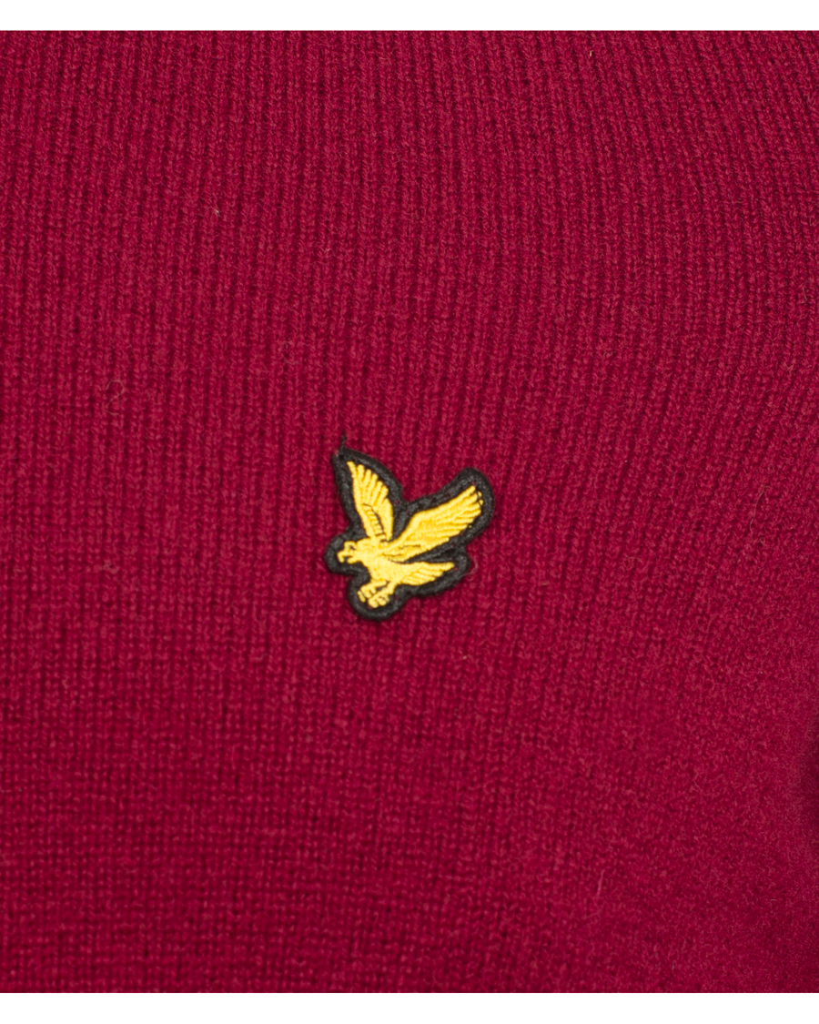 Homme | Pulls Et Tricots | Lyle & Scott | Lambswool V-Neck Pullover Claret Jug