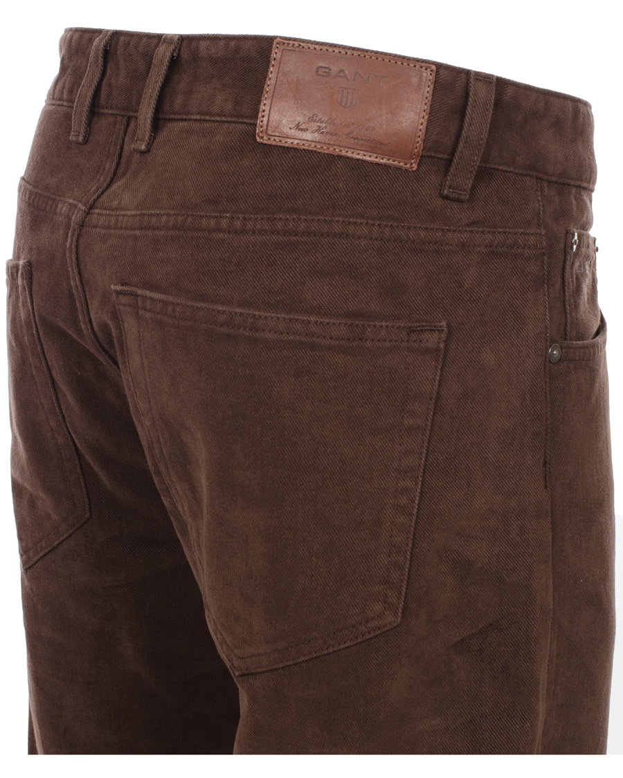 Heren | Jeans | GANT | Soft Twill Tyler Jean Brown