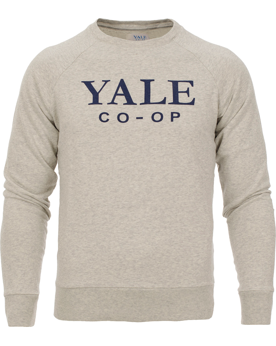 Homme | Pulls Et Tricots | GANT | Yale Coop C-Neck Sweat Light Grey Melange