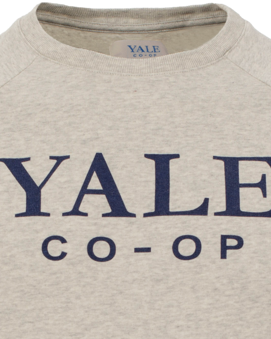 Homme | Pulls Et Tricots | GANT | Yale Coop C-Neck Sweat Light Grey Melange