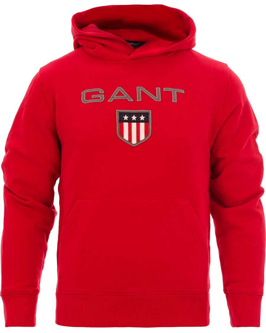 Homme | Pulls Et Tricots | GANT | Shield Hoodie Red