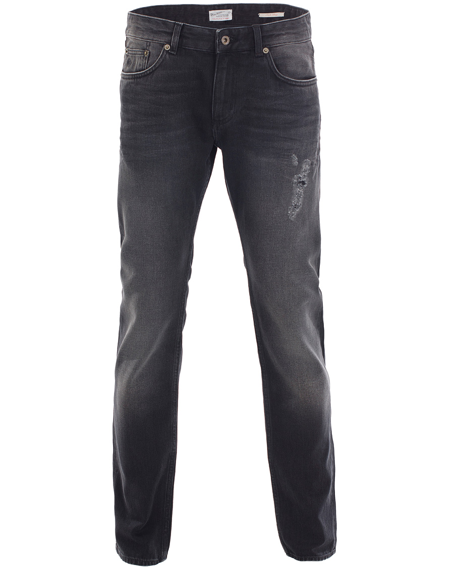 Heren | Jeans | GANT Rugger | Stick Boy Burned Selvedge Jeans Black Worn In