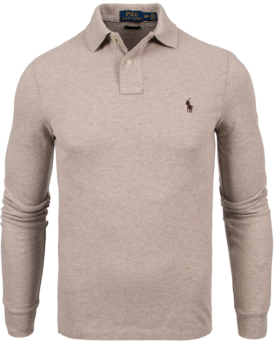 Homme | Pulls Et Tricots | Polo Ralph Lauren | Long Sleeve Slim Fit Piké Fisherman Heather