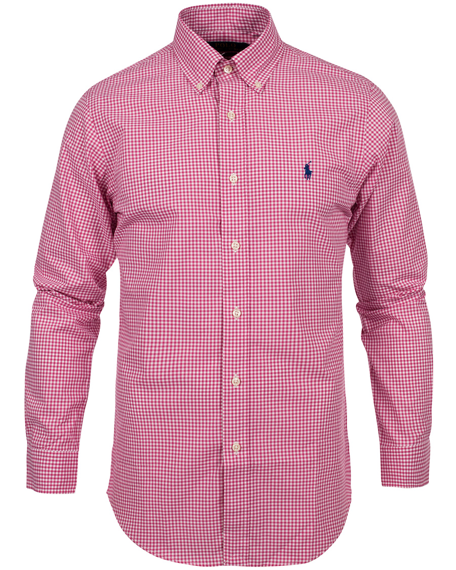 Homme | Chemises | Polo Ralph Lauren | Slim Fit Poplin Check Shirt Pink