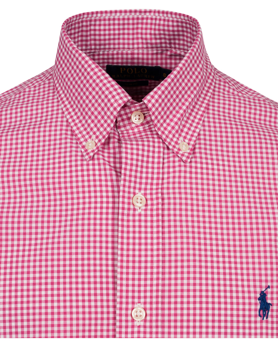Homme | Chemises | Polo Ralph Lauren | Slim Fit Poplin Check Shirt Pink