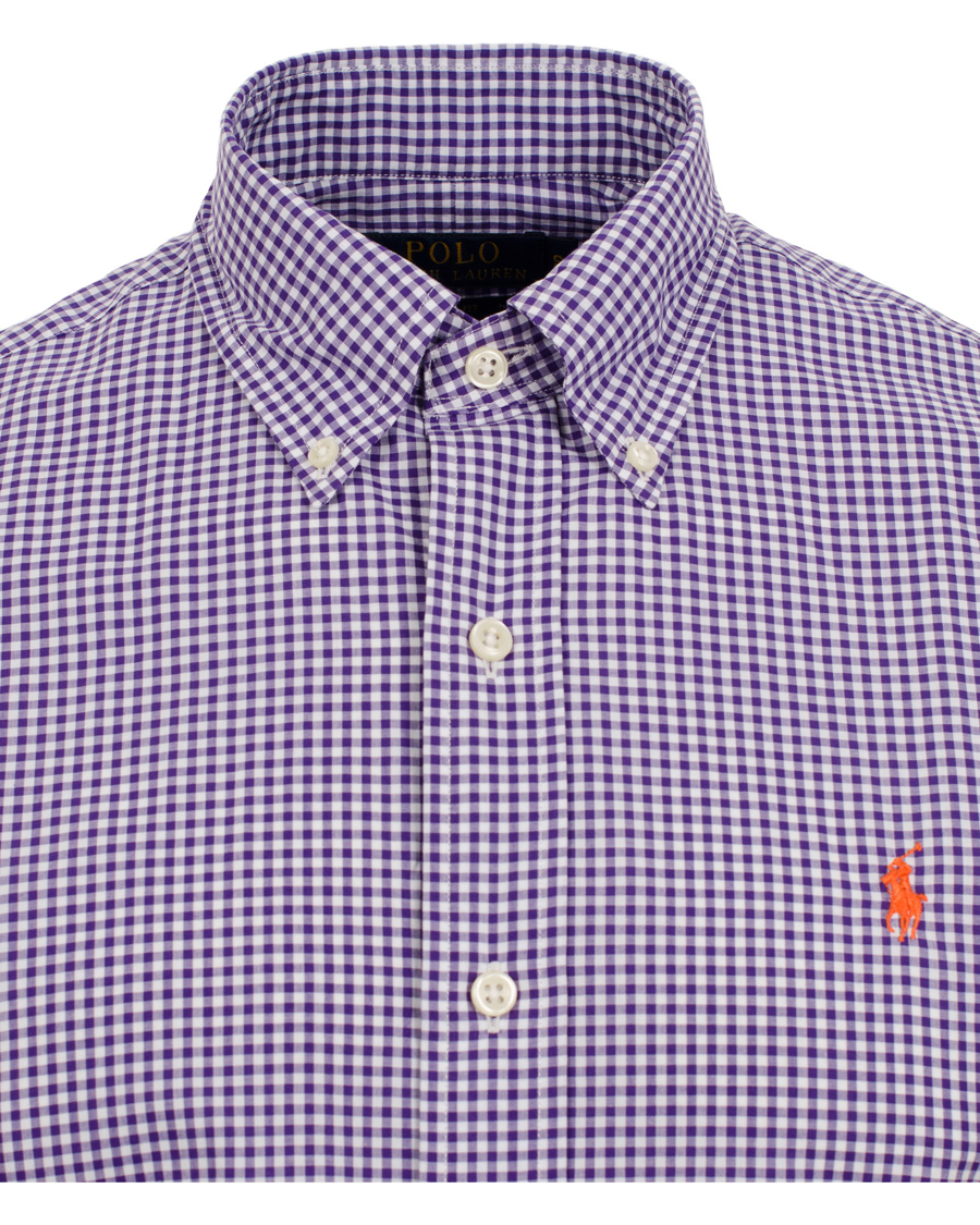 Homme | Chemises | Polo Ralph Lauren | Slim Fit Poplin Check Shirt Purple