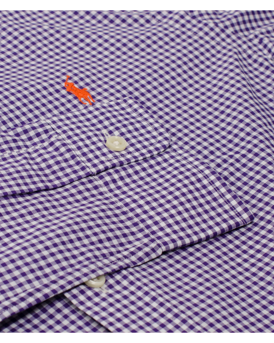 Homme | Chemises | Polo Ralph Lauren | Slim Fit Poplin Check Shirt Purple
