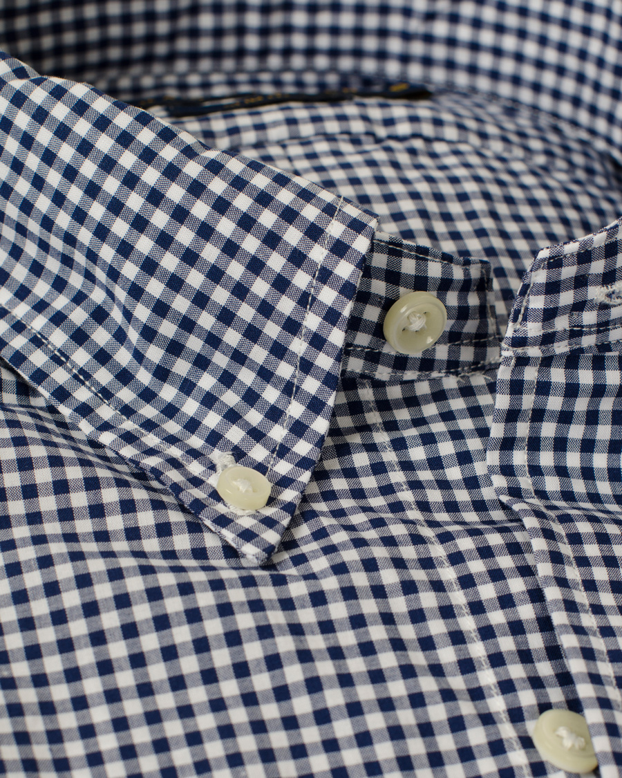 Homme | Chemises | Polo Ralph Lauren | Slim Fit Poplin Check Shirt Navy
