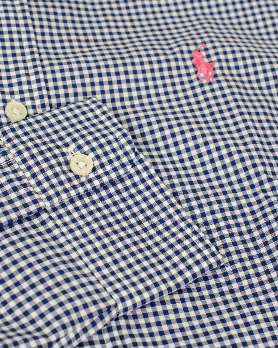 Homme | Chemises | Polo Ralph Lauren | Slim Fit Poplin Check Shirt Navy
