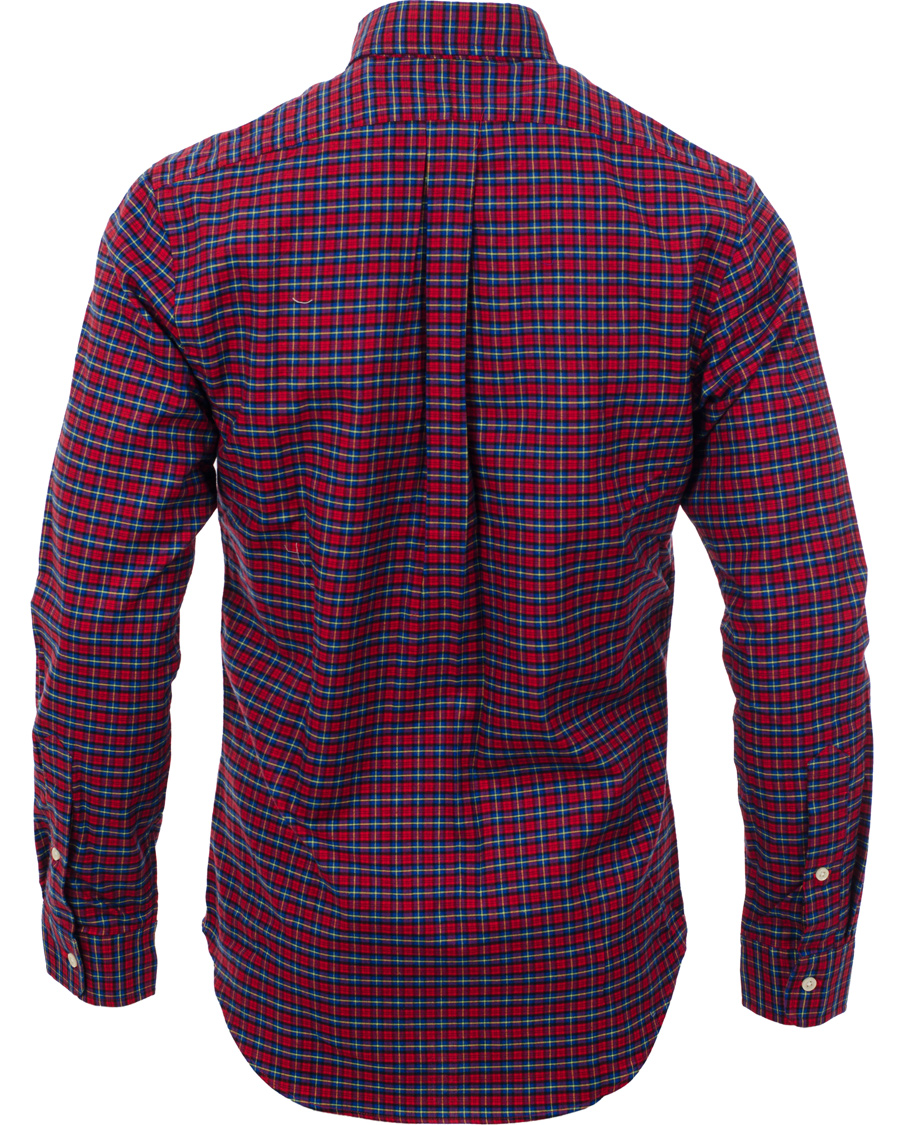 Heren | Overhemden | Polo Ralph Lauren | Slim Fit Flannel Check Shirt Red/Saphire