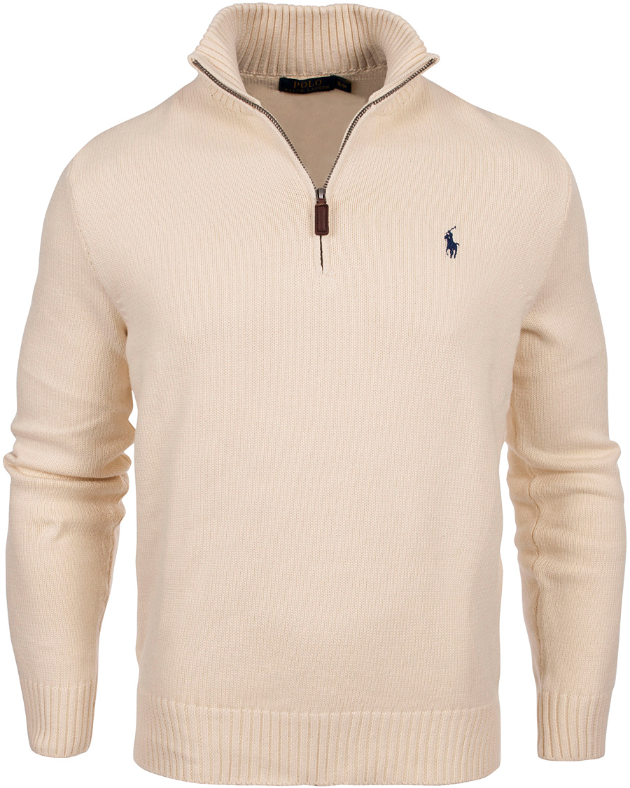 Homme | Pulls Et Tricots | Polo Ralph Lauren | Cotton Half Zip Antique Cream