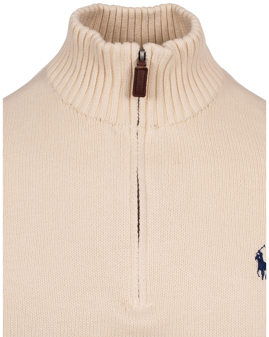 Homme | Pulls Et Tricots | Polo Ralph Lauren | Cotton Half Zip Antique Cream