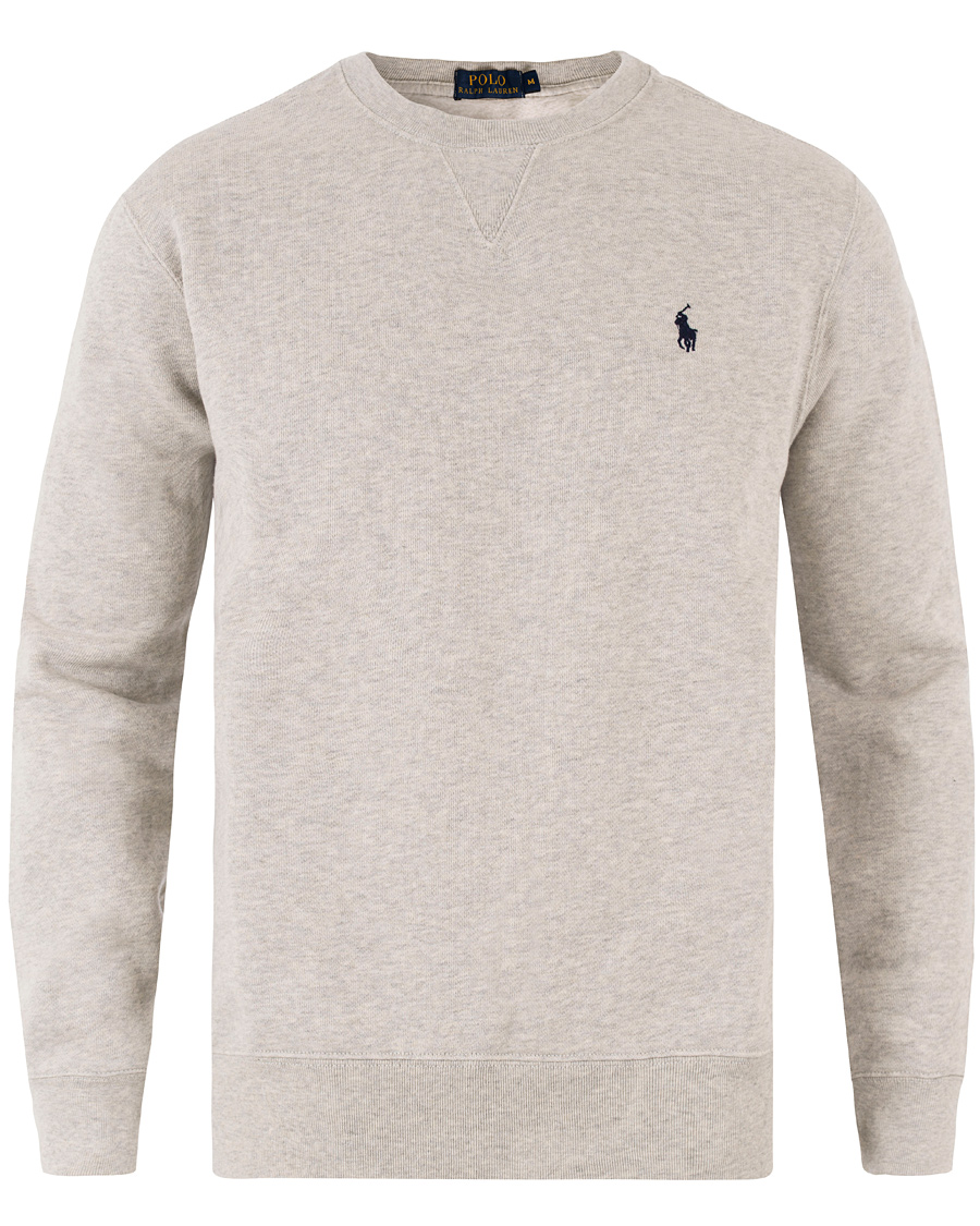 Homme | Pulls Et Tricots | Polo Ralph Lauren | Crew Neck Sweatshirt Light Grey Heather