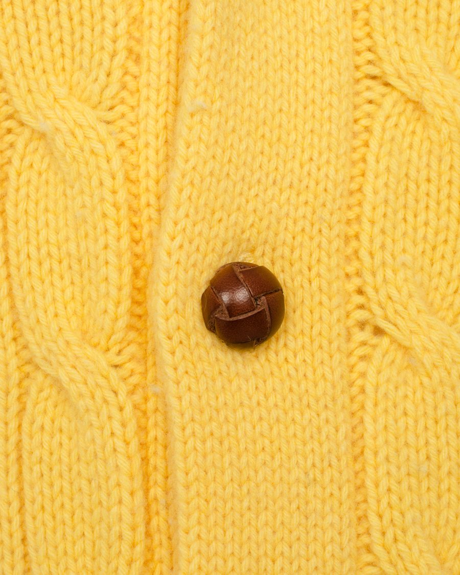 Heren | Truien | Polo Ralph Lauren | Cable Shawl Cardigan Bright Yellow
