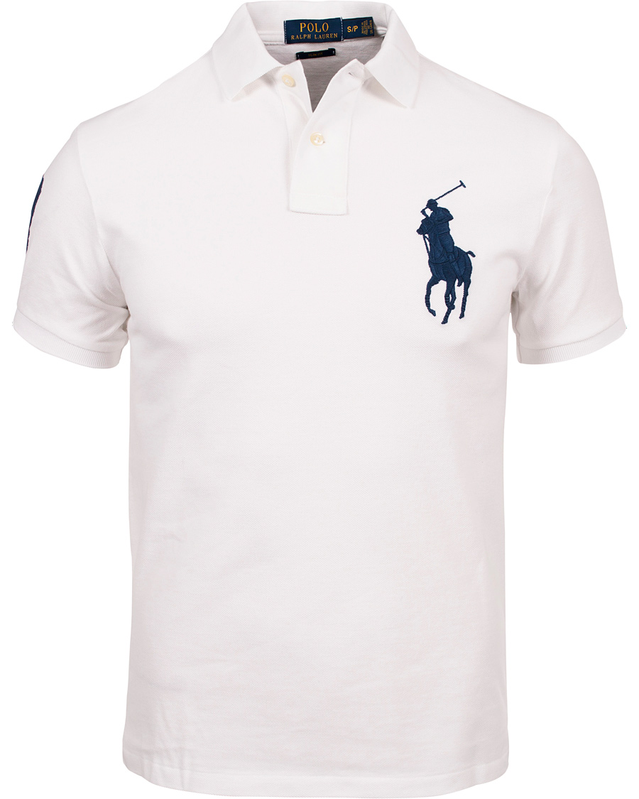 Heren | Polo's | Polo Ralph Lauren | Slim Fit Big Pony Piké White