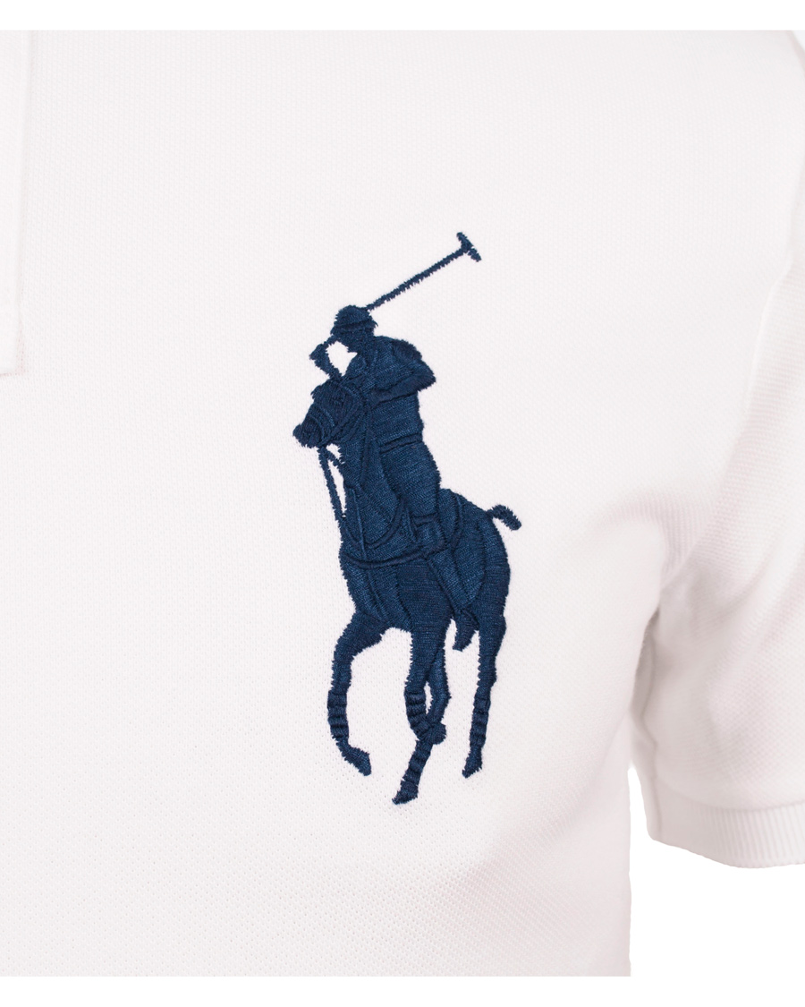 Heren | Polo's | Polo Ralph Lauren | Slim Fit Big Pony Piké White