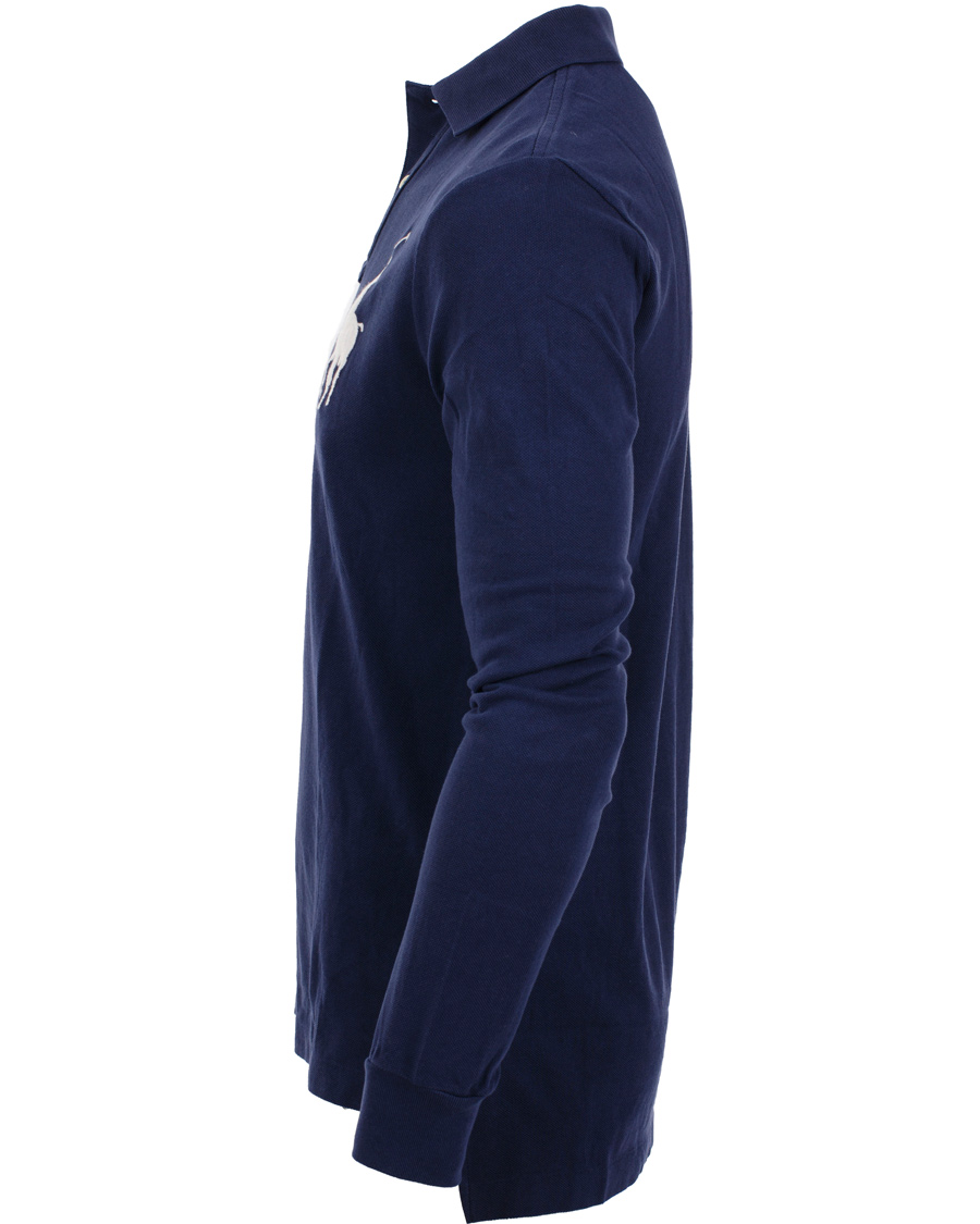 Homme | Pulls Et Tricots | Polo Ralph Lauren | Custom Fit Big Pony Long Sleeve Piké Navy