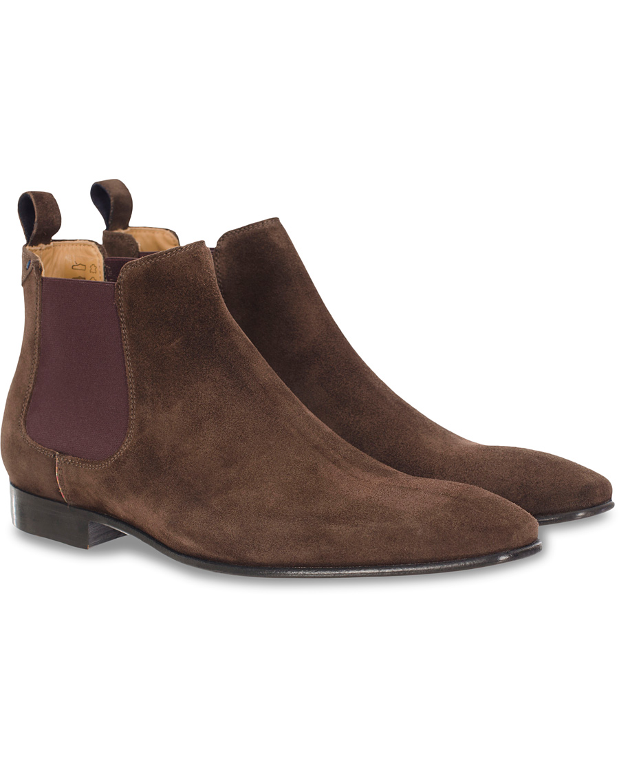 Heren | Paul Smith Shoe Falconer Chelsea Boot Brown Suede | Paul Smith Shoe | Falconer Chelsea Boot Brown Suede