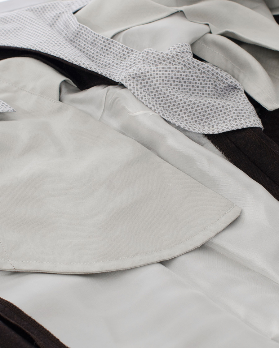 Heren | Broeken | Incotex | Super 100's Flanell Trousers Dark Brown