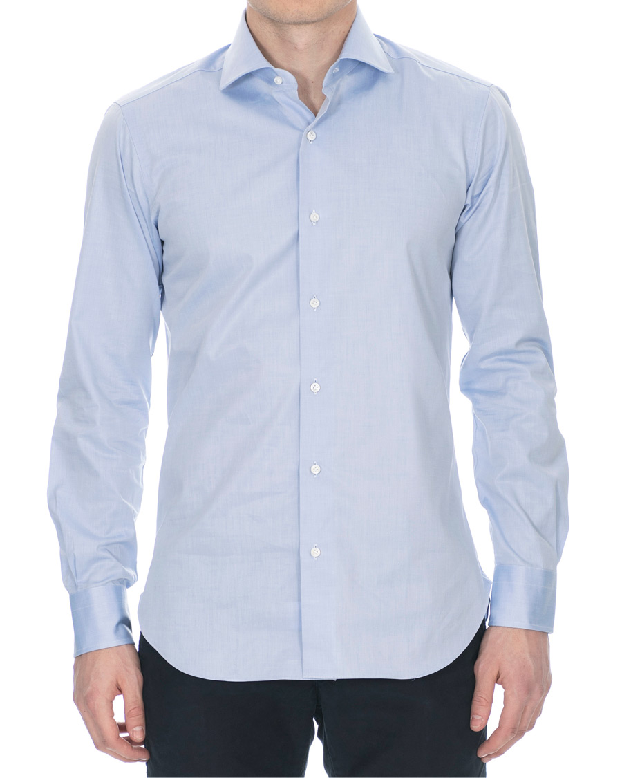 Homme | Chemises | Barba Napoli | Slim Fit Shirt Light Blue 38 - S