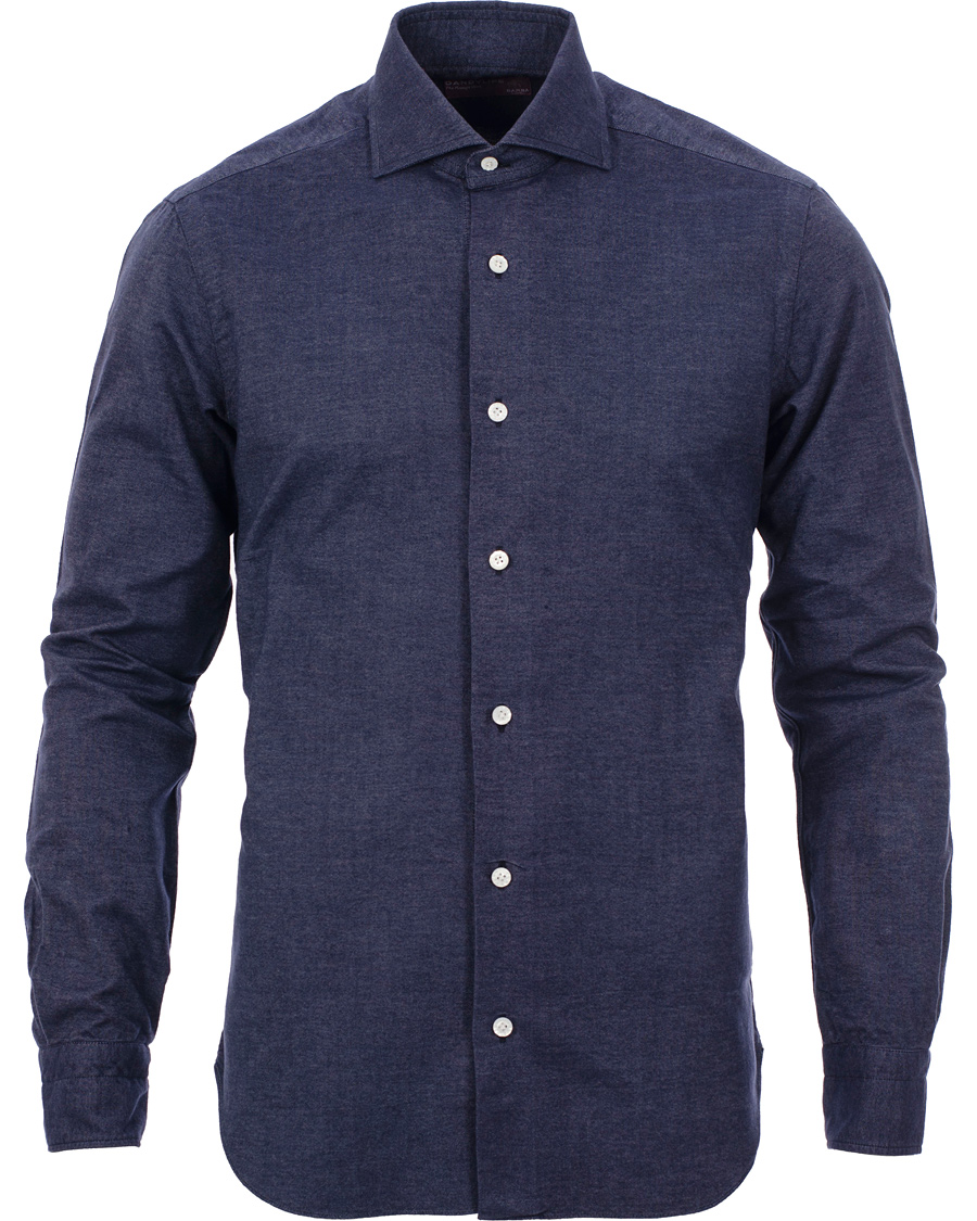 Heren | Overhemden | Barba Napoli | Dandylife Slim Fit Shirt Casual Blue