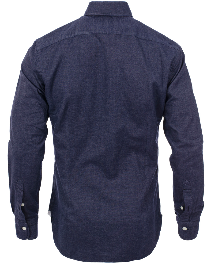 Heren | Overhemden | Barba Napoli | Dandylife Slim Fit Shirt Casual Blue