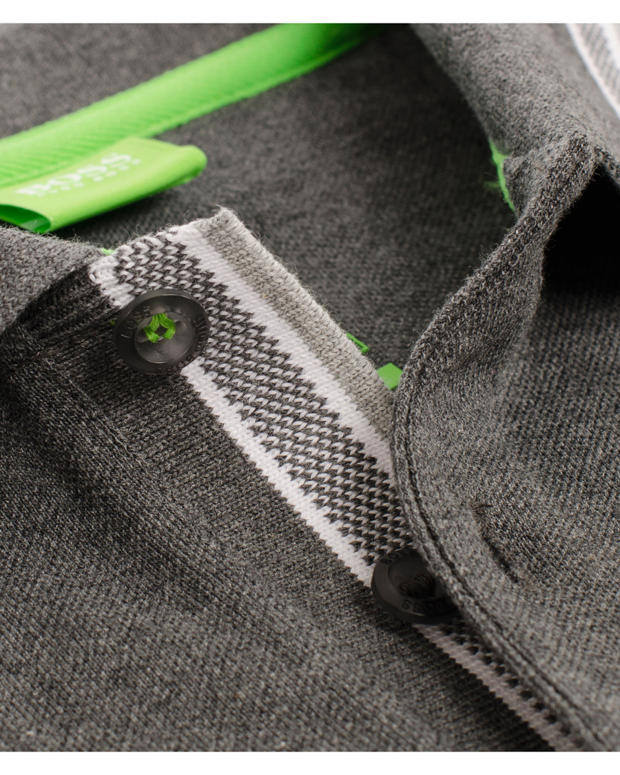 Heren | Truien | BOSS GREEN | BOSS Athleisure Plisy Long Sleeve Piké Medium Grey