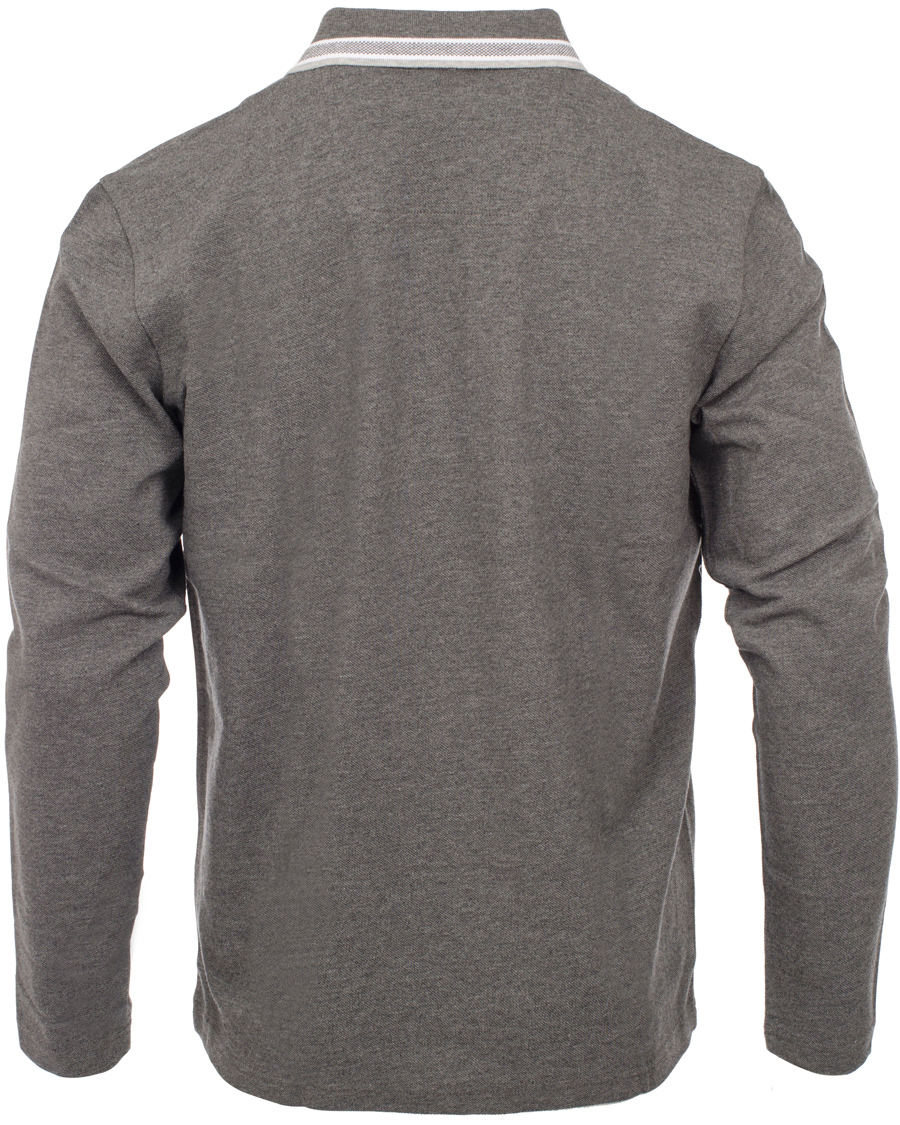 Heren | Truien | BOSS GREEN | BOSS Athleisure Plisy Long Sleeve Piké Medium Grey
